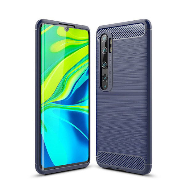 Stöttåligt Armor Carbon TPU-skal Xiaomi Mi Note 10 / Note 10 Pro - fler färger Blå