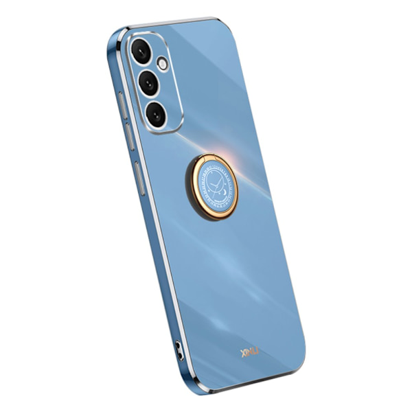 SKALO Samsung A34 5G XINLI TPU Cover med ring - Blå Blue