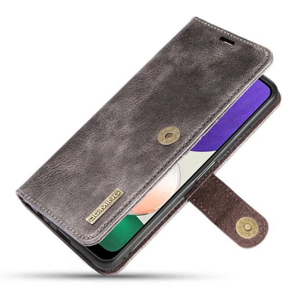 DG MING Samsung A22 5G 2-i-1 Magnet Plånboksfodral - Grå grå