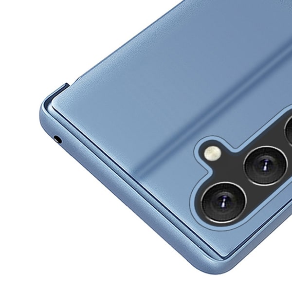 SKALO Samsung A16 Clear View Lompakkokotelo - Hopea Silver