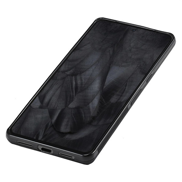 SKALO Google Pixel 8 Pro LC.IMEEKE Carbon Fiber PU-Läder Skal - Svart Svart