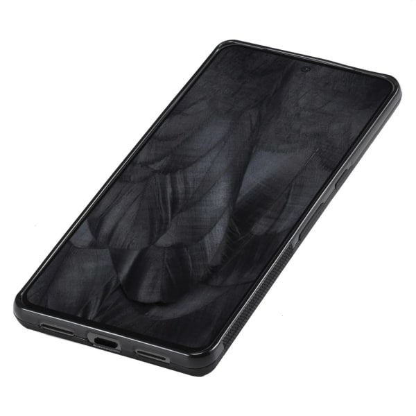 SKALO Google Pixel 8 Pro LC.IMEEKE Carbon Fiber PU Leather Cover Black