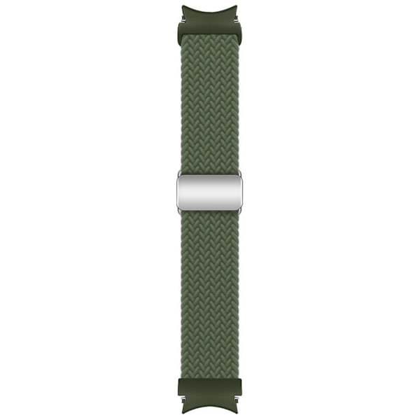 SKALO Flätat Tygarmband Samsung Watch 7 40mm/44mm - Fler färger Mörkgrön