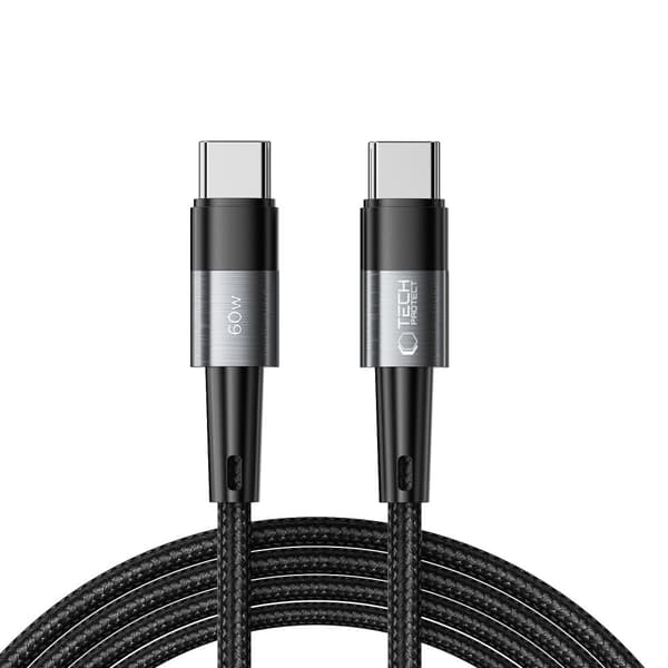 Tech-Protect UltraBoost USB-C-kaapeli 60W 2m - Harmaa Grey