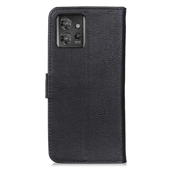 SKALO Motorola ThinkPhone 5G KHAZNEH Premium Lompakkokotelo PU-nahasta - Musta Black