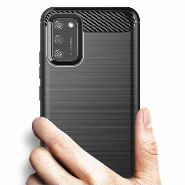 Stöttåligt Armor Carbon TPU-skal Samsung A02s - fler färger Blå