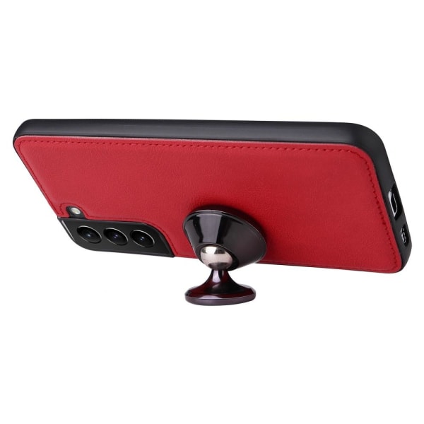 SKALO Samsung S22+ Magnetisk cover/tegnebog "2 i 1" - Rød - Vælg Red