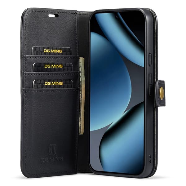 DG MING 2-i-1 Magnet Plånboksfodral för Google Pixel 11 Pro - Svart Svart