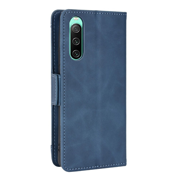 SKALO Sony Xperia 10 V 6-lokeroa Lompakkokotelo - Sininen Blue
