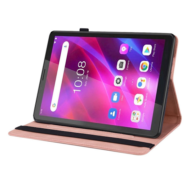 SKALO Lenovo Tab M7 (Gen 3) Mandala Butterfly Fodral - Rosa Rosa