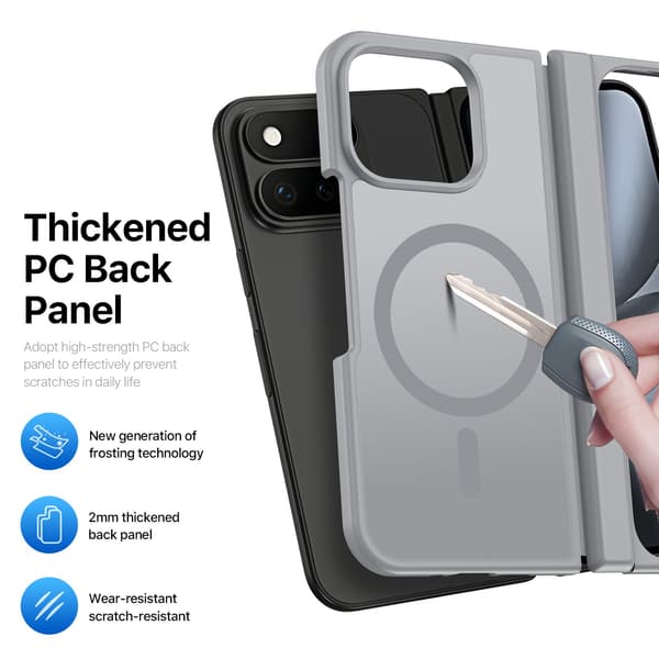 DUX DUCIS Yind Series Matt Finish Skal för Google Pixel 11 Pro Fold - Grå grå