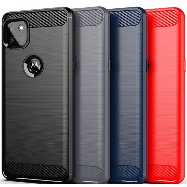 Stöttåligt Armor Carbon TPU-skal Moto G9 Power Black