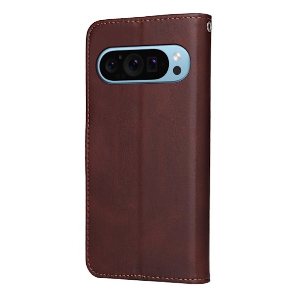 SKALO Google Pixel 9/9 Pro PU-læder Pungetui - Vælg farve Brown