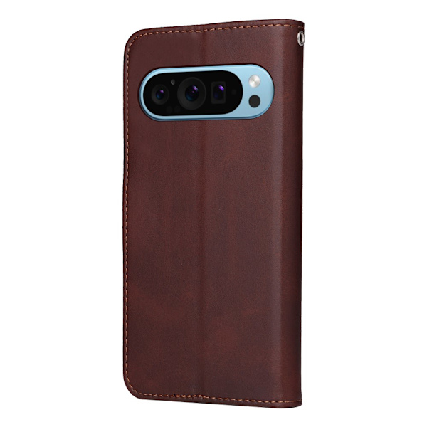 SKALO Google Pixel 9/9 Pro PU-nahkainen Lompakkokotelo - Valitse väri Brown
