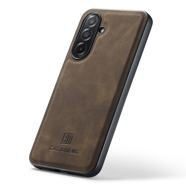 DG MING Samsung A26 5G Premium PU-Läder Hybrid Skal - Mörkbrun Mörkbrun