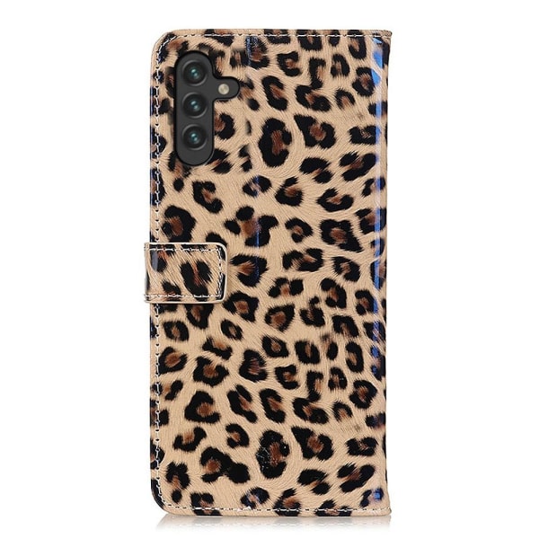 SKALO Samsung A13 5G Leopard mönstrad Plånboksfodral i PU Läder multifärg