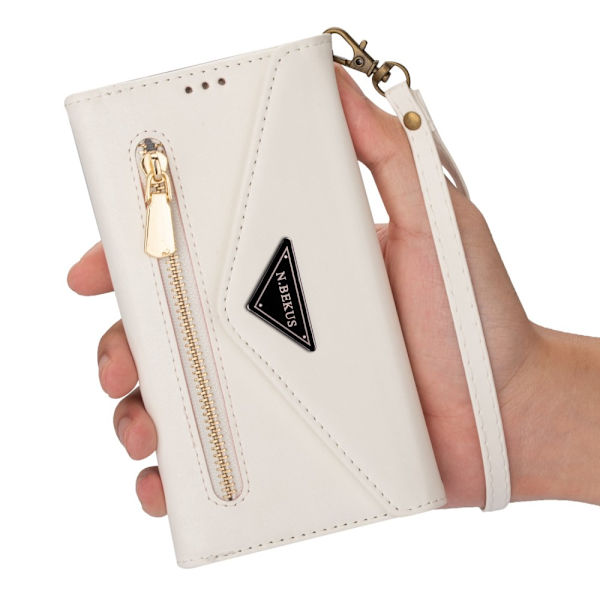 SKALO Samsung A54 5G Evelope Clutch 8-Lokeroa - Valkoinen White