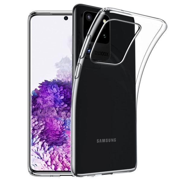 Transparent Silikon TPU-Skal till Samsung S20 Ultra Transparent