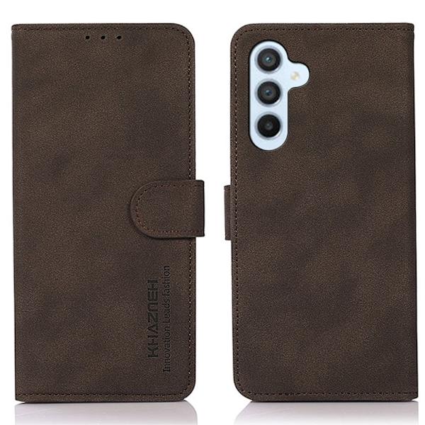 SKALO Samsung A35 5G KHAZNEH Pungetui i PU-læder - Brun Brown
