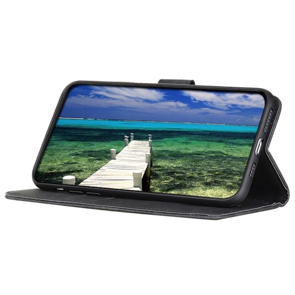 SKALO Xiaomi Redmi Note 12 5G KHAZNEH Plånboksfodral i PU-Läder - Svart Svart