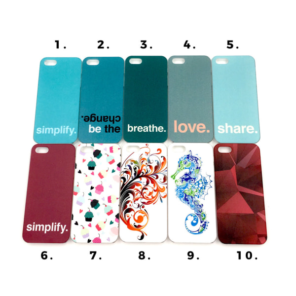 Cover med motiv iPhone 5 / 5S / SE MultiColor #9