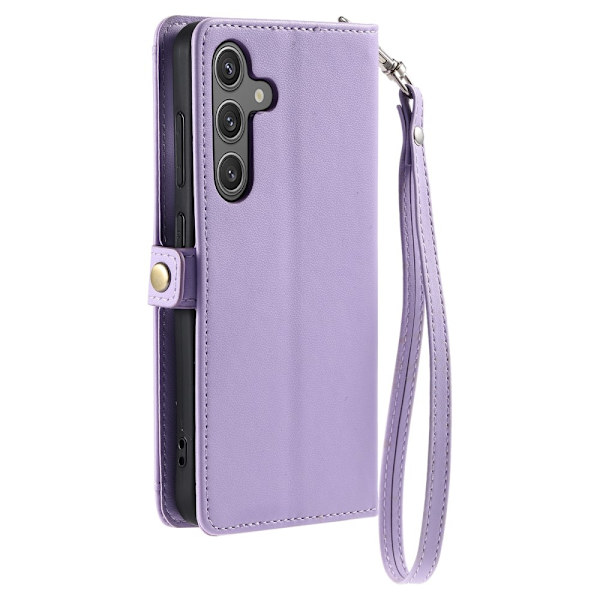 SKALO Samsung S24 FE PU-Läder Envelope Plånboksfodral - Lila Lila