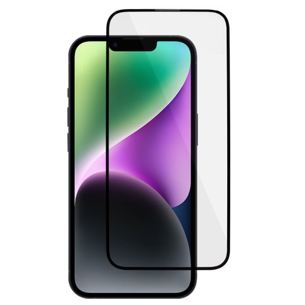 SKALO iPhone 15 FULL-FIT Hærdet Glas Skærmbeskyttelse Black