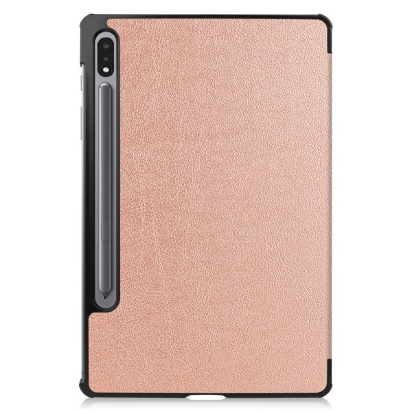 SKALO Samsung Tab S8 Trifold Suojakotelo - Ruusukulta Pink gold