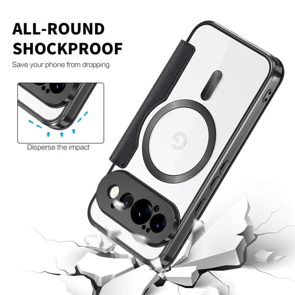 SKALO Slim Cover til Google Pixel 11 Pro - Sort Black