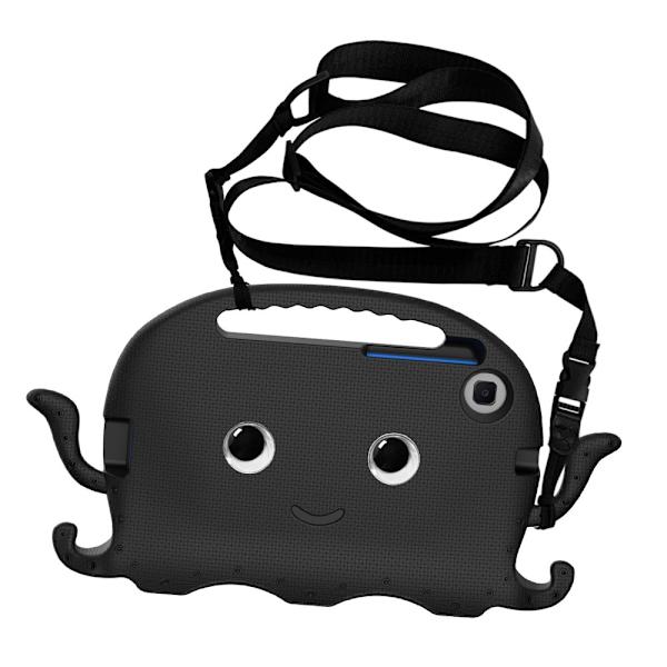 SKALO Samsung Tab A7 Lite 3D Cartoon lapsen Kuori - Musta Black