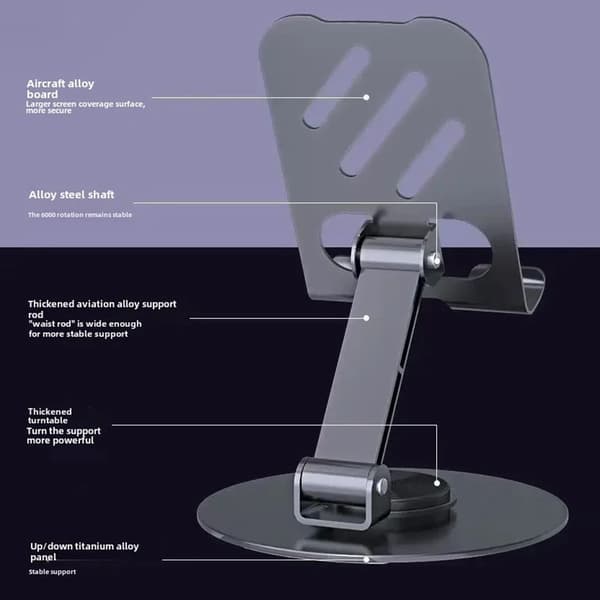 SKALO Desktop Puhelinteline 360 - Harmaa Grey