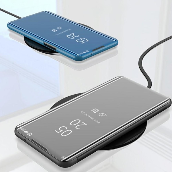 SKALO Samsung A02s / A03s Clear View Mirror Case - sininen Blue