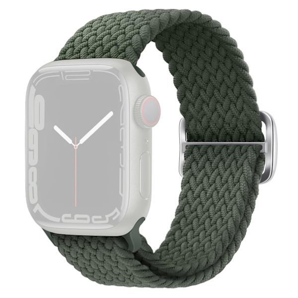SKALO Punottu -ranneke Apple Watch Series 1-3 38mm - Valitse väri Dark green