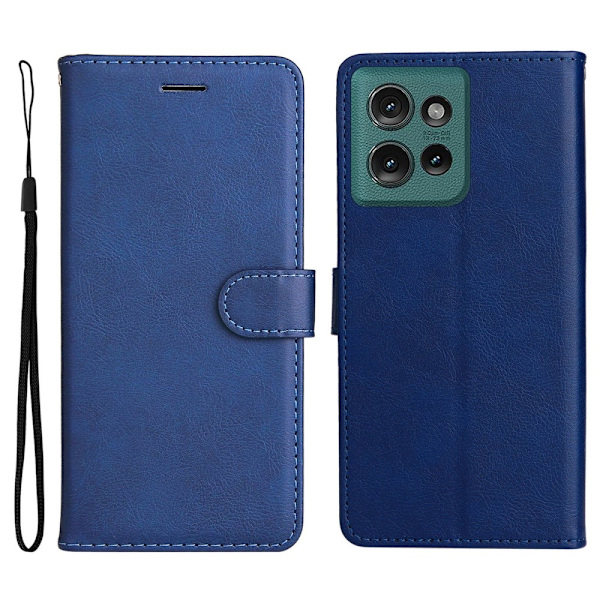 SKALO Motorola Edge 50 5G PU-læder Pungetui - Vælg farve Blue