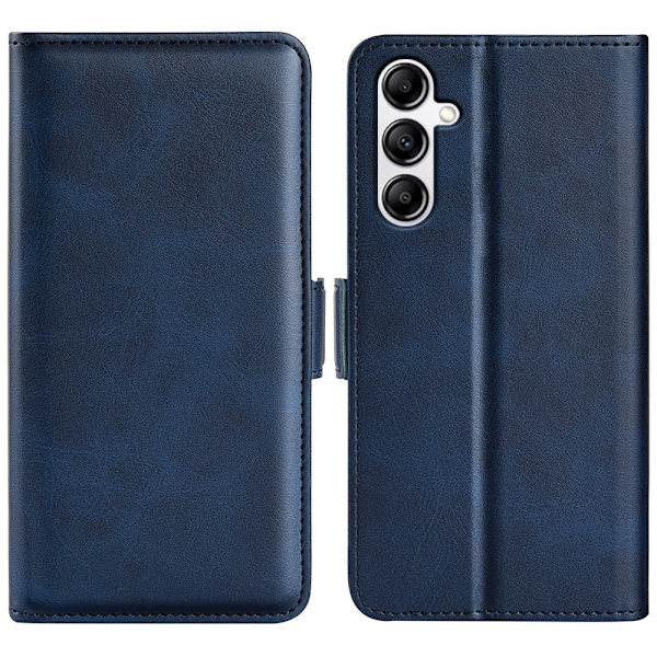 SKALO Samsung A34 5G Premium Wallet Lompakkokotelo - Sininen Blue