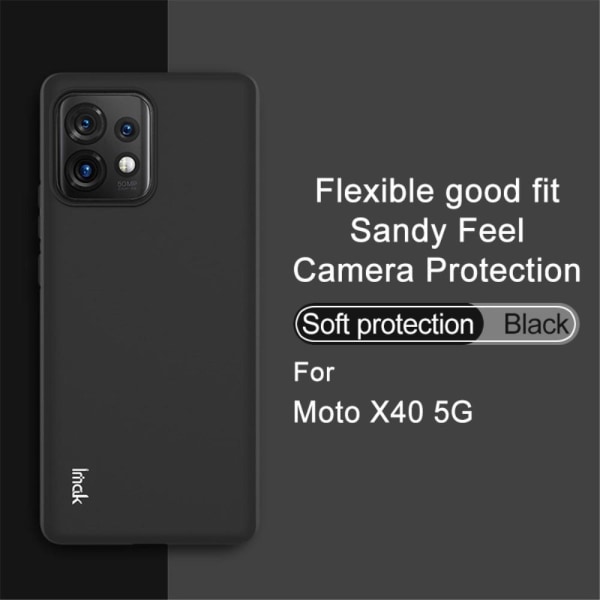 IMAK Motorola Edge 40 Pro 5G UC-3-sarjan Suojakuori - Musta Black