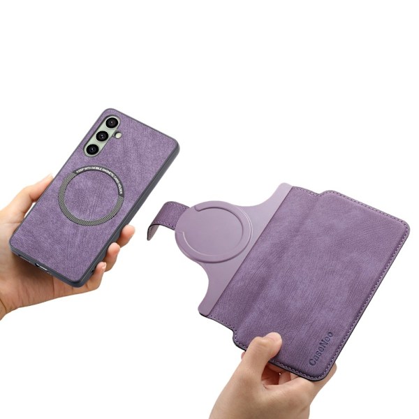 SKALO Samsung A56 5G CASENEO MW-03 Flip Cover - Lilla Purple