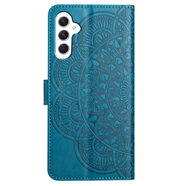 SKALO Samsung A15 5G Mandala lompakkokotelo - Sininen Blue