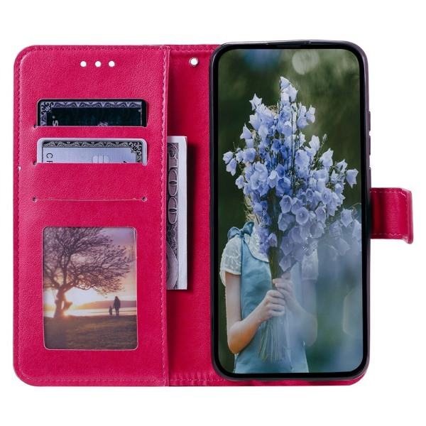 SKALO iPhone 15 Pro Mandala Flip Cover - Cerise Cerise