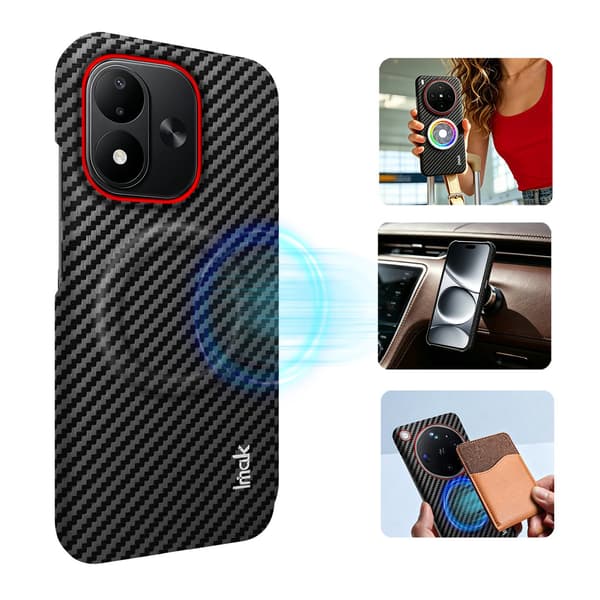 IMAK Ruiyi Series Cover til Xiaomi Redmi Note 17 - Sort Black