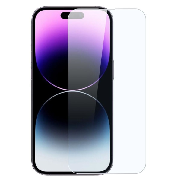 2-PAK SKALO iPhone 14 Pro skærmbeskytter i hærdet glas Transparent