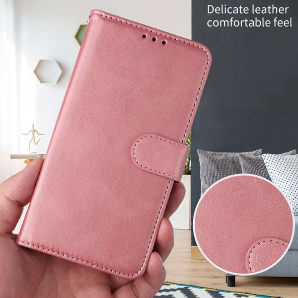 SKALO PU-læder Flip Cover til Google Pixel 11 - Vælg farve Pink