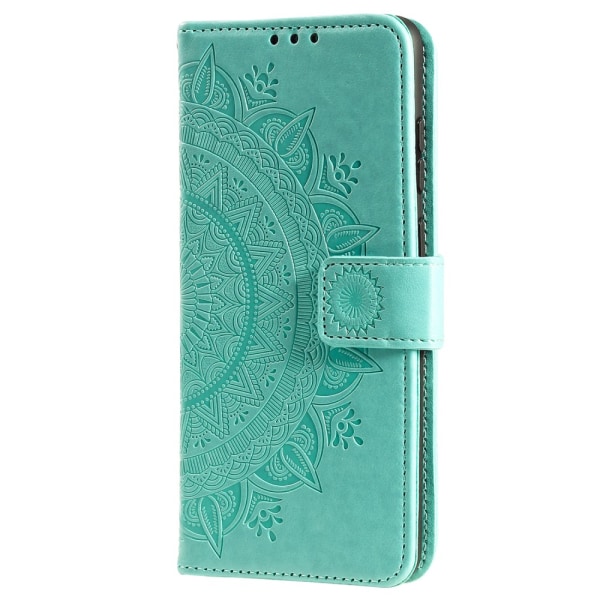 SKALO Samsung A23 5G Mandala Flip Cover - Turkis Turquoise