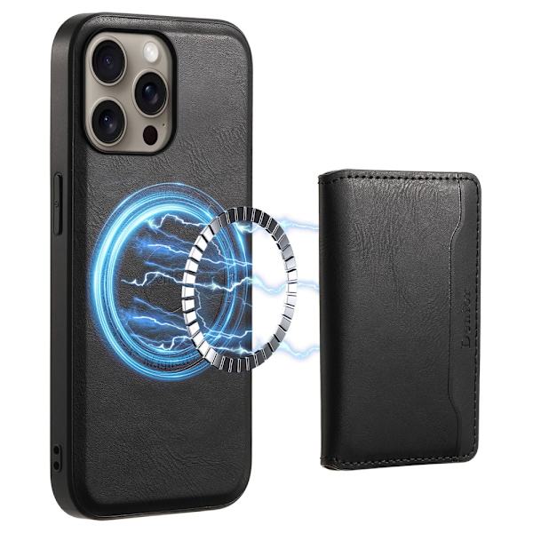 DENIOR iPhone 16 Pro Max D12 Skal+Plånbok - Svart Svart