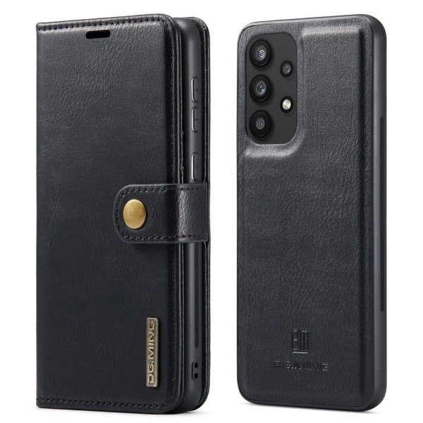 DG MING Samsung A33 5G 2-in-1 magneetti lompakkokotelo - Musta Black
