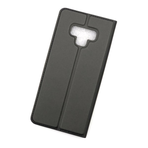 SKALO Samsung Note 9 Lompakkokotelo Ultra-ohut muotoilu - Valits Dark grey