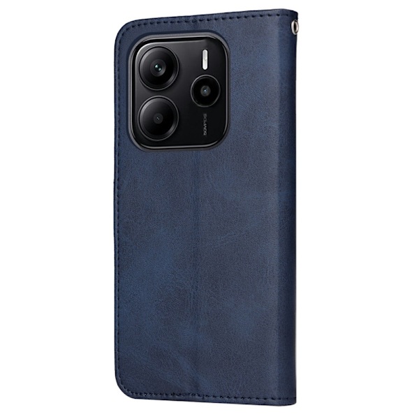 SKALO Xiaomi Redmi Note 14 4G PU-läder Plånboksfodral - Fler färger Blå
