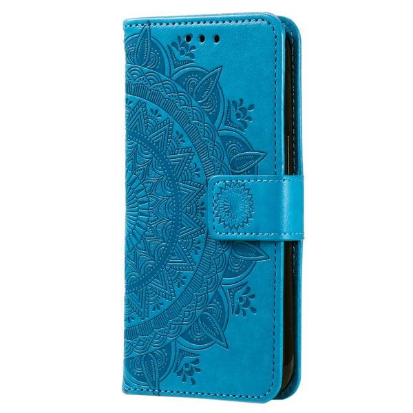 SKALO Samsung A15 4G Mandala Flip Cover - Blå Blue