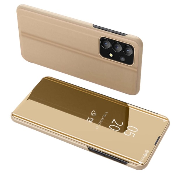 SKALO Samsung A13 4G Clear View Mirror Etui - Guld Gold