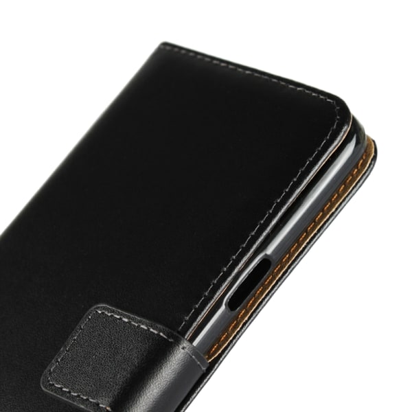 SKALO Samsung S9 Plus Lompakkokotelo Aitoa nahkaa - Valitse väri Black